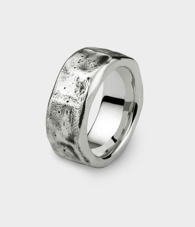 Beaten Wide Ring by Stephen Einhorn